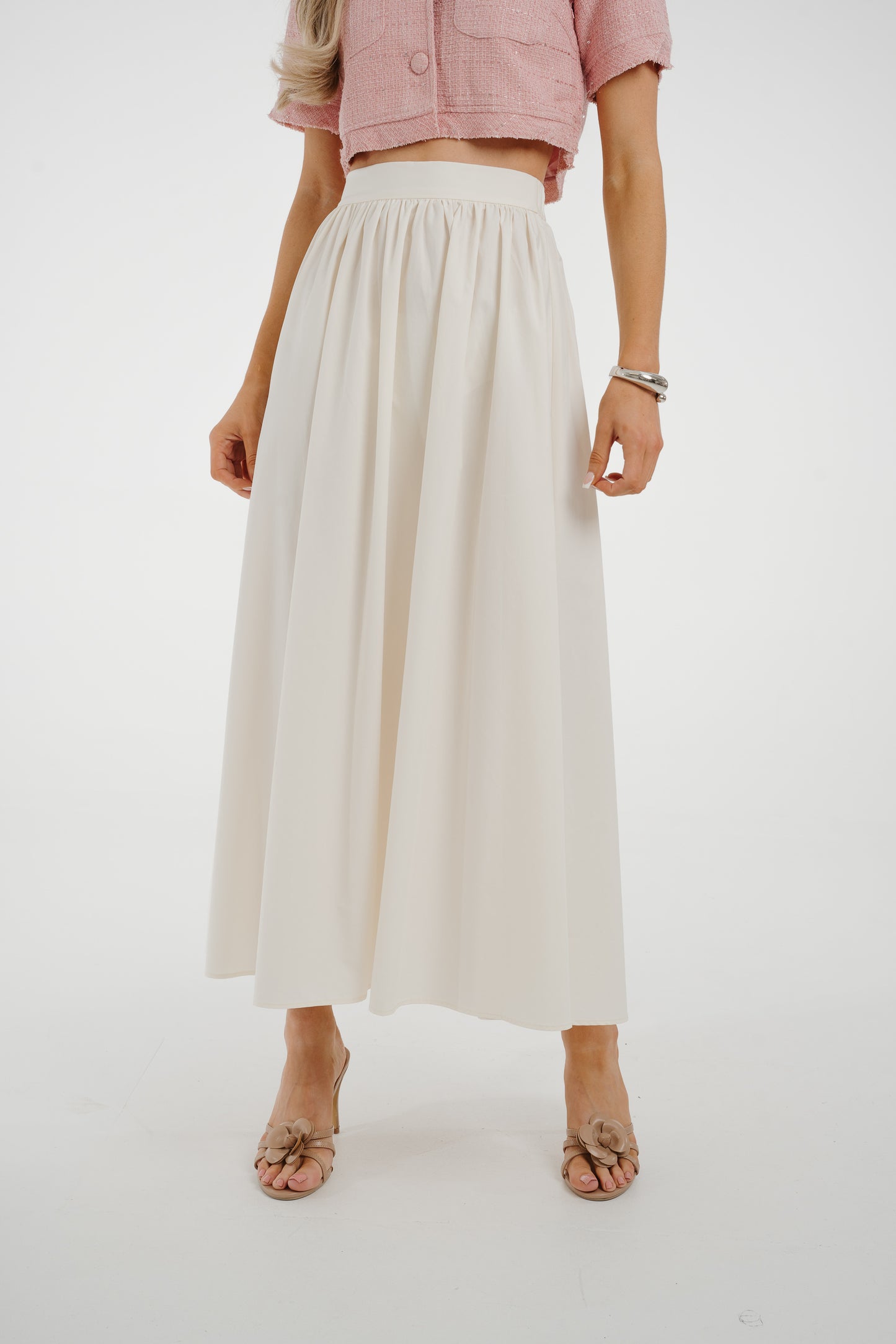 Jasmine Maxi Skirt In Cream