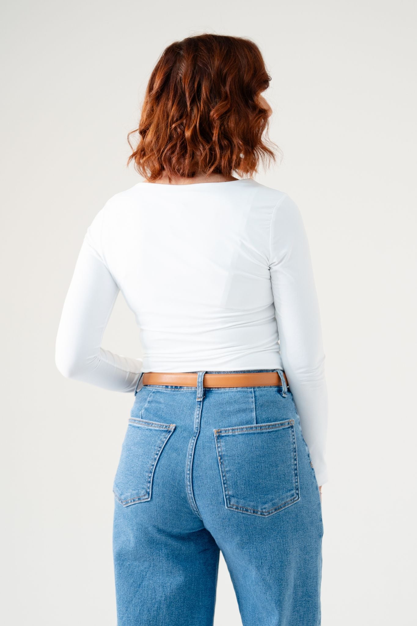 Love Laura Scoop Neck Top In White