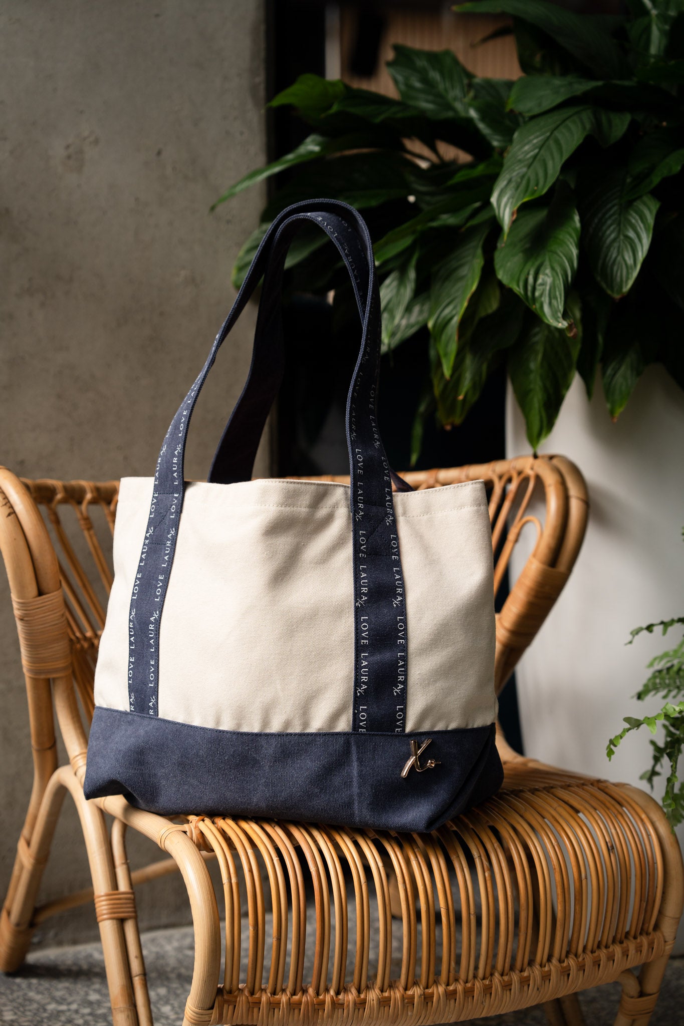 Love Laura Tote Bag In Denim