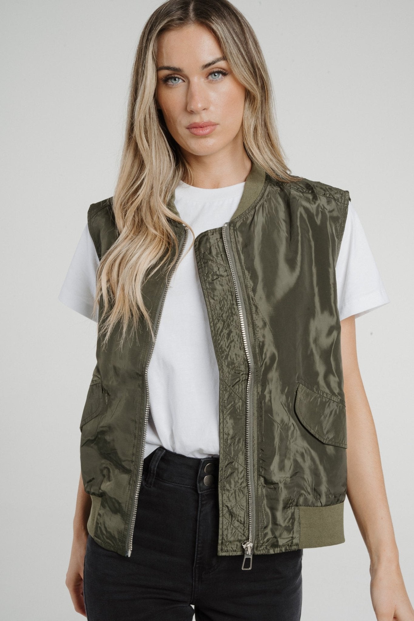 khaki bomber jacket womens