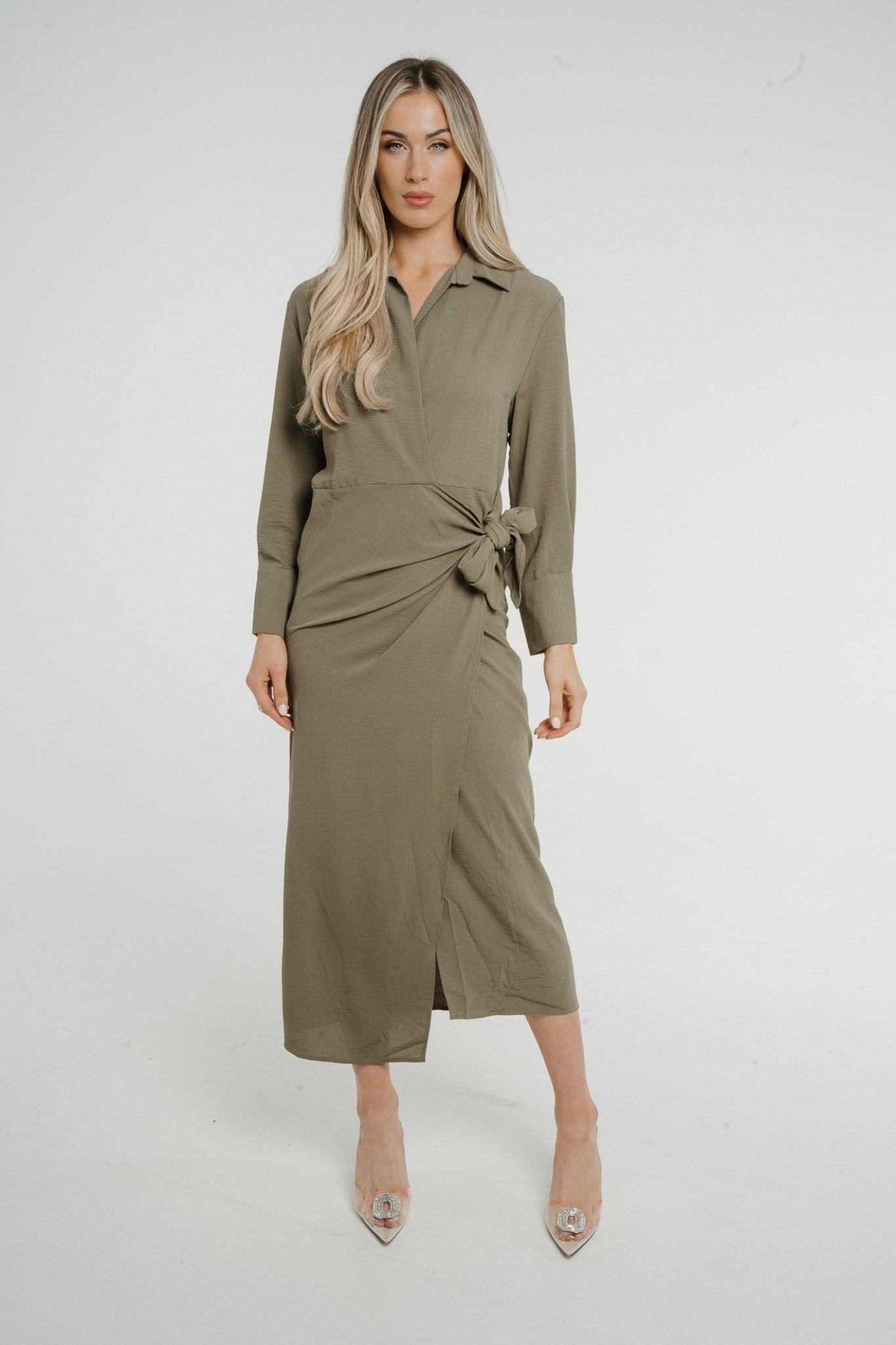 Khaki hotsell tie dress