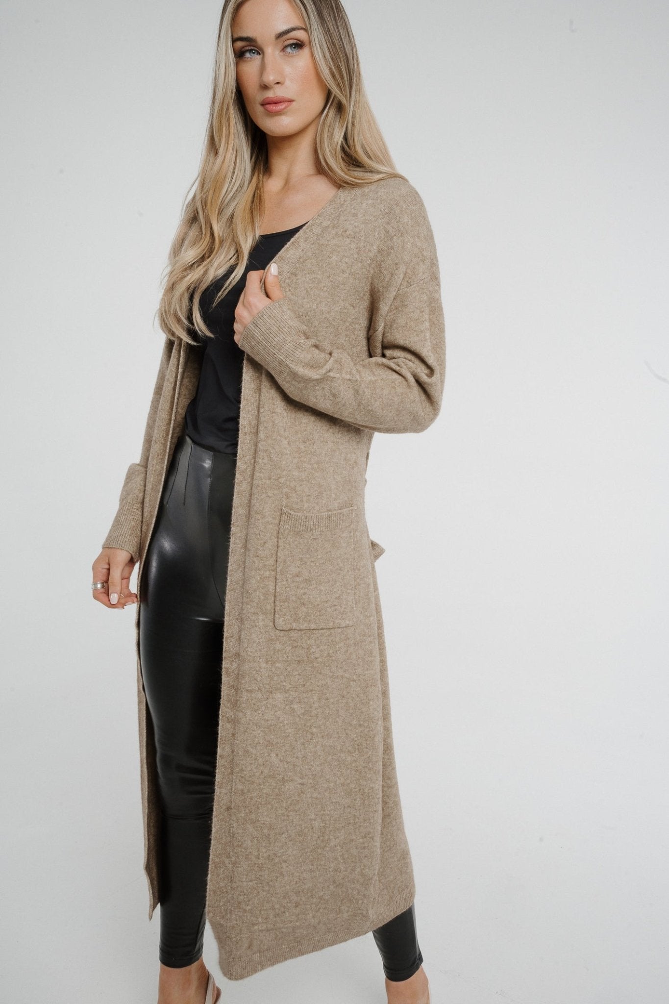 Oatmeal 2025 longline cardigan