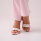 Cathy Beaded Detail Mule In Pink