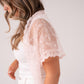 Cathy Lace Effect Scarf In Pink