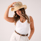 Cathy Woven Hat In Neutral