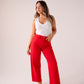 Love Laura Carrot Barrell Jeans In Red