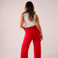 Love Laura Carrot Barrell Jeans In Red