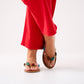 Cathy Beaded Flip Flop In Camel Multi