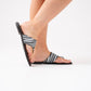 Cathy Toe Post Sandal In Zebra
