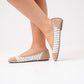 Cathy Contrast Woven Pumps In Beige Mix