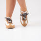 Faith Double Laced Trainers In Camel Mix