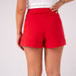 Love Laura Denim Shorts In Red