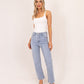 Cindy Straight Leg Jeans In Light Wash