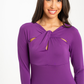 Celine A-Line Dress In Purple