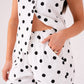 Love Laura Polka Dot Trousers In Monochrome
