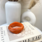 Olive Resin Bangle In Orange
