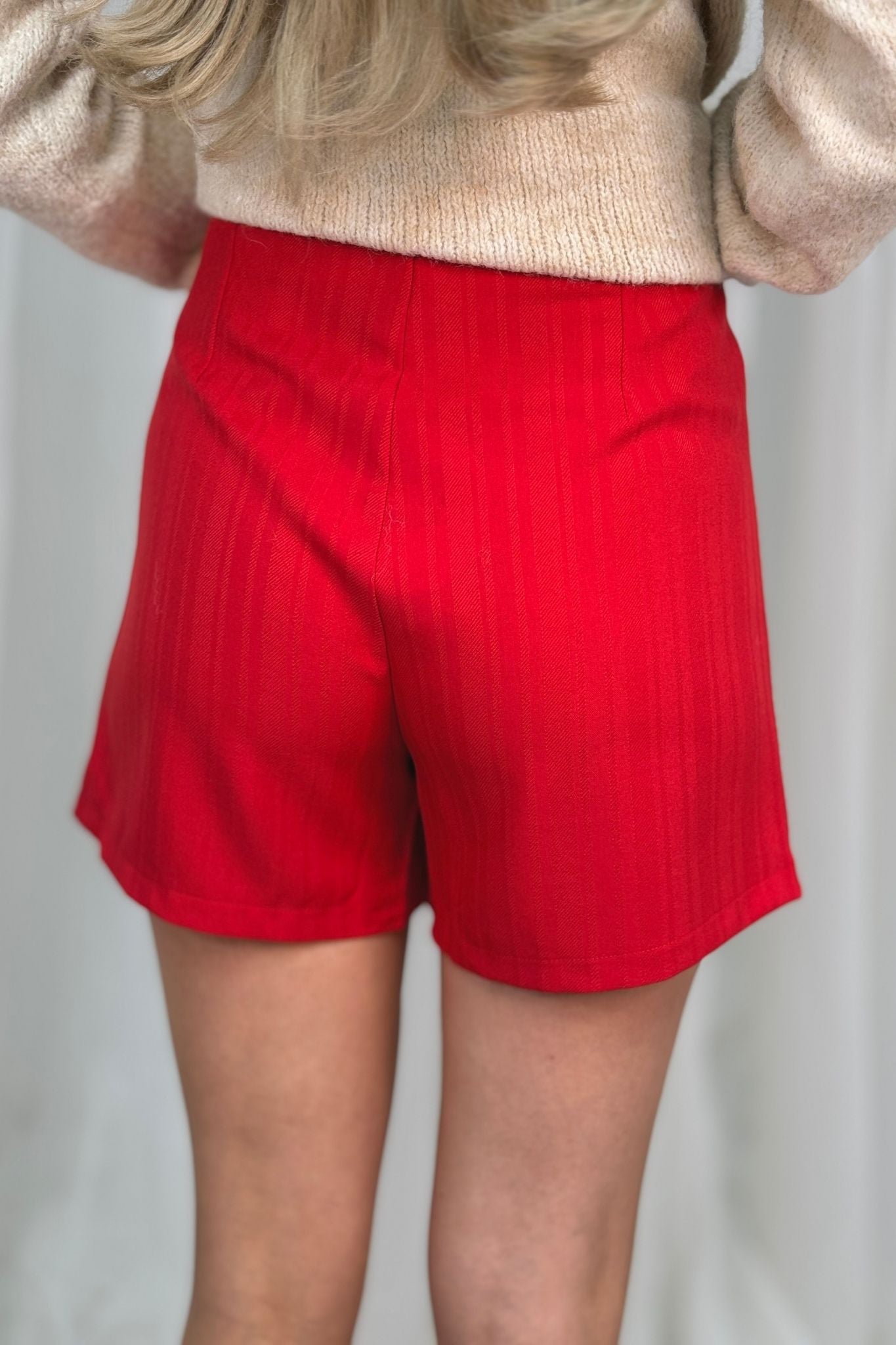 Maria Wrap Skort In Red