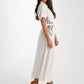 Grace Embroidered Shirt Dress In White