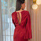 Alana Keyhole Back Dress In Red