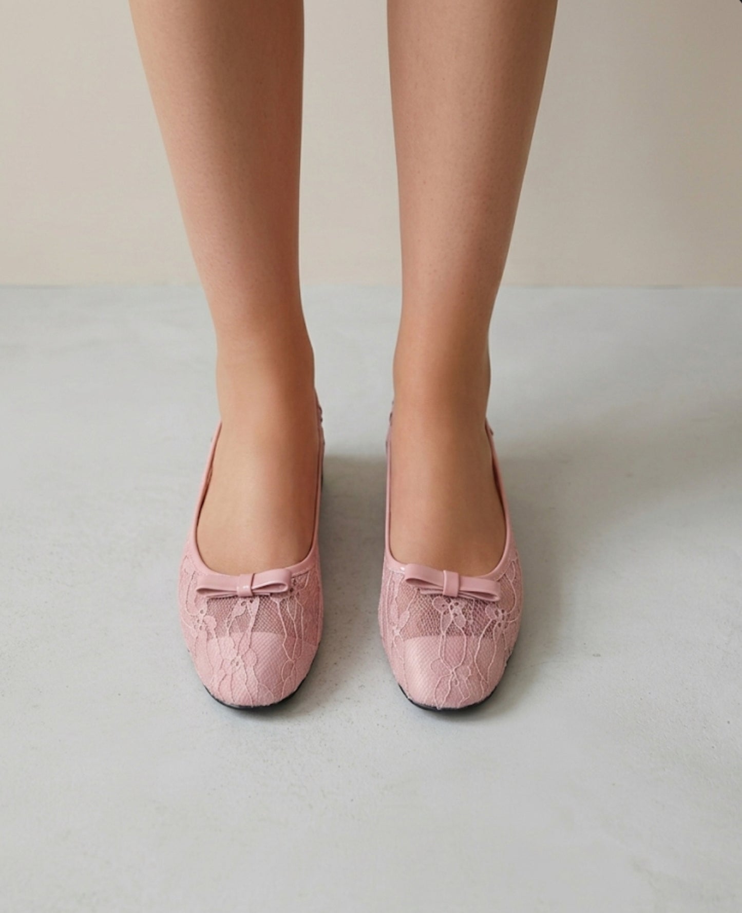 Sadie Lace Slingback Pumps In Pink