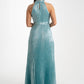 Grace Pleated Dress In Turquoise
