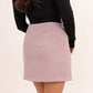 Kiera Wrap Mini Skirt In Pink