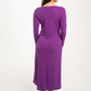 Celine A-Line Dress In Purple