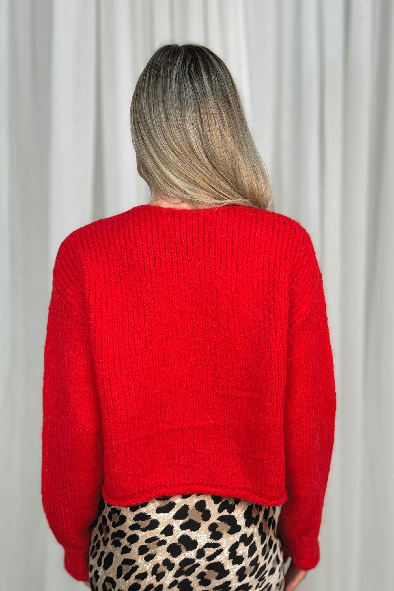 Melanie Cardigan In Red