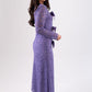 Marissa Bow Front Lace Dress In Lilac