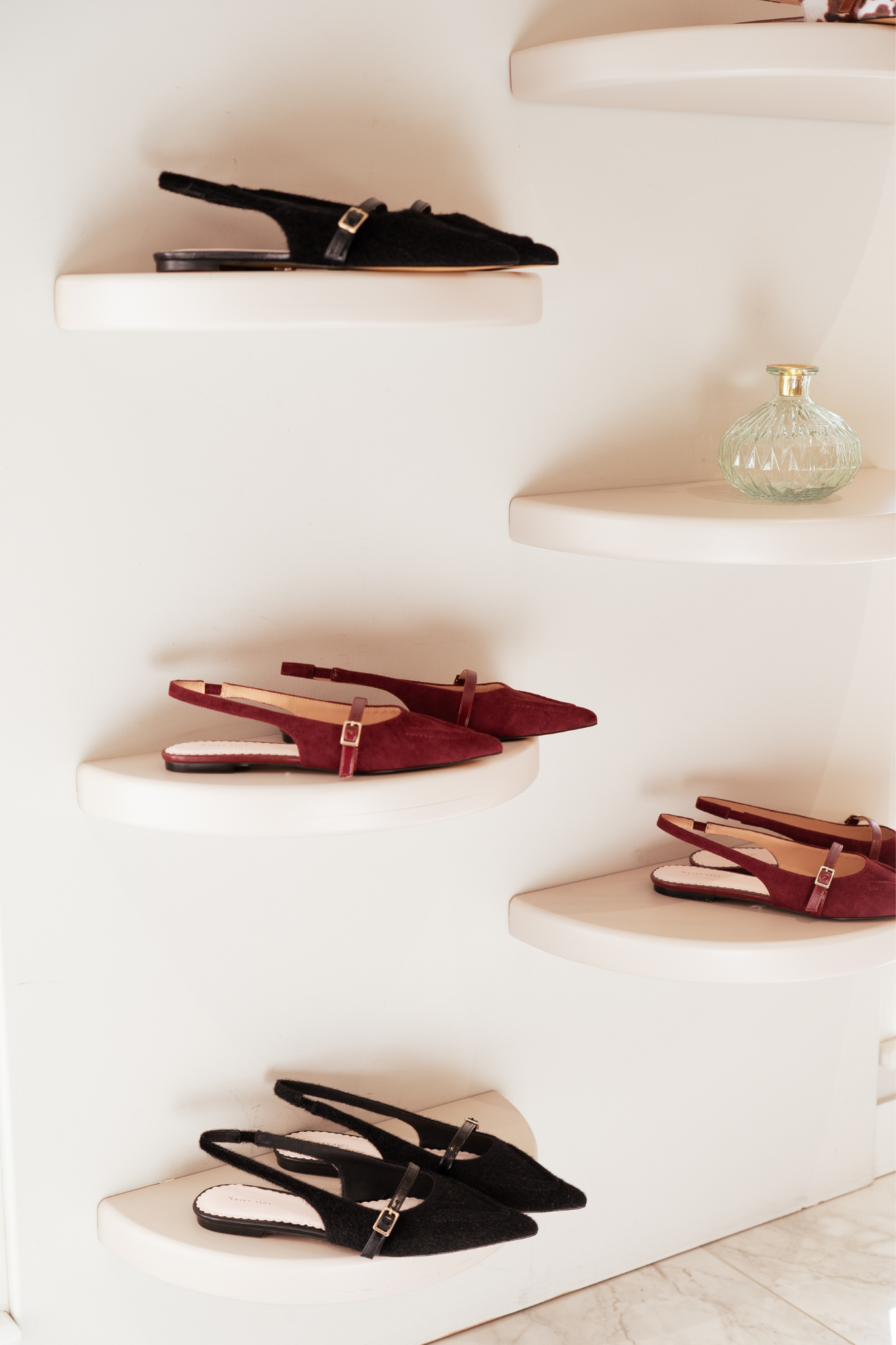 Love Laura Slingback Pump In Burgundy