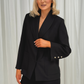 Eva Belted Blazer In Black