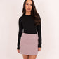Kiera Wrap Mini Skirt In Pink