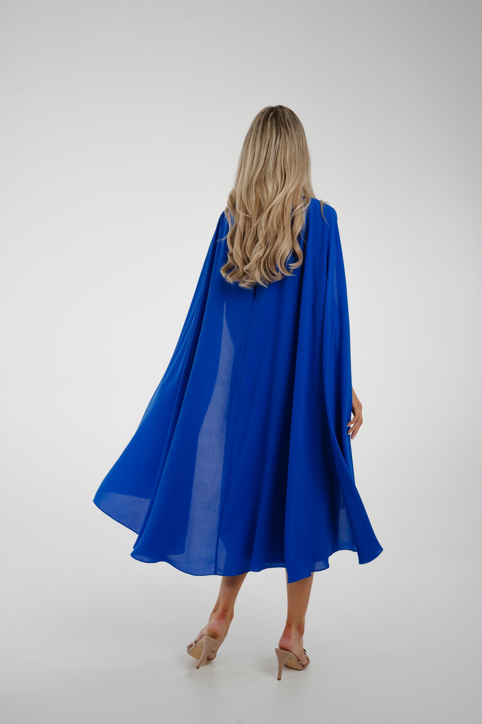 Overlay cape dress hotsell