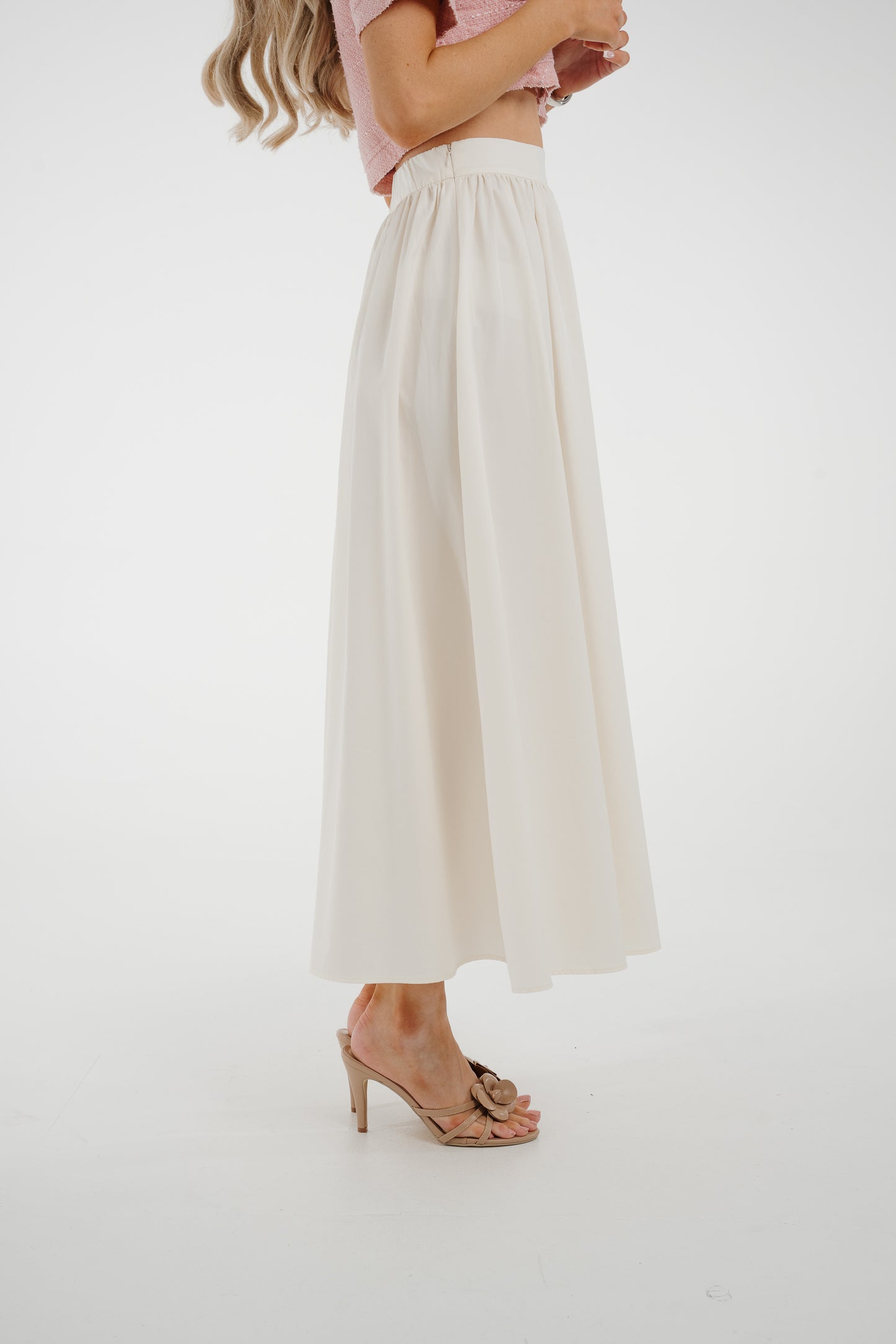 Jasmine Maxi Skirt In Cream