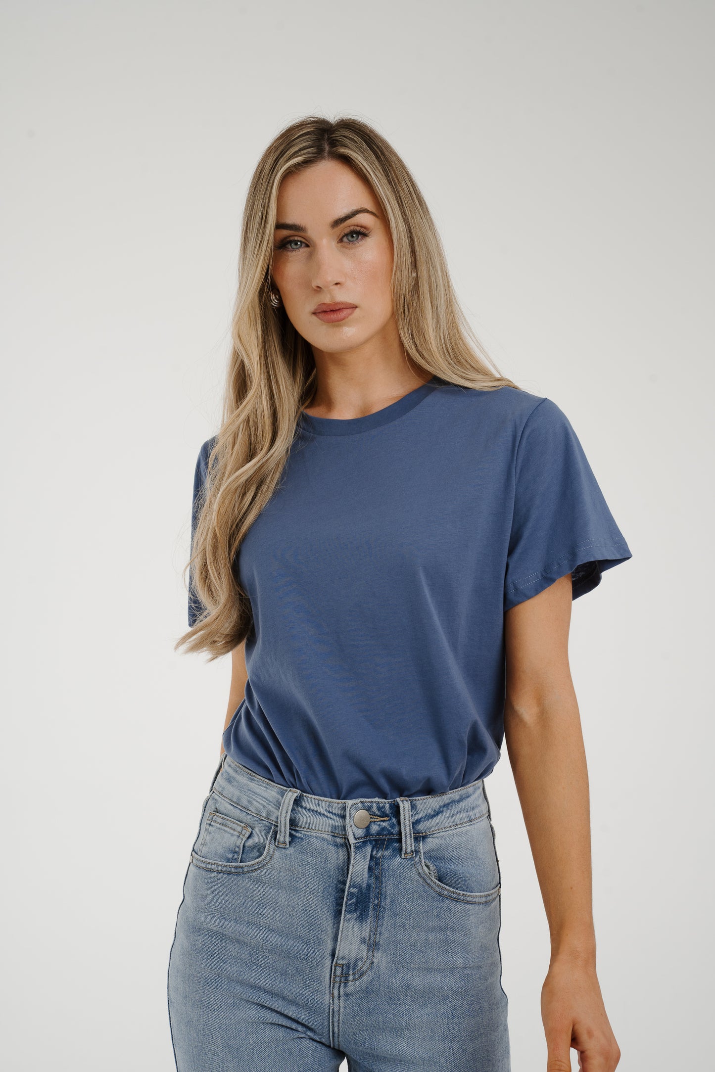 Jane T-Shirt In Denim Blue