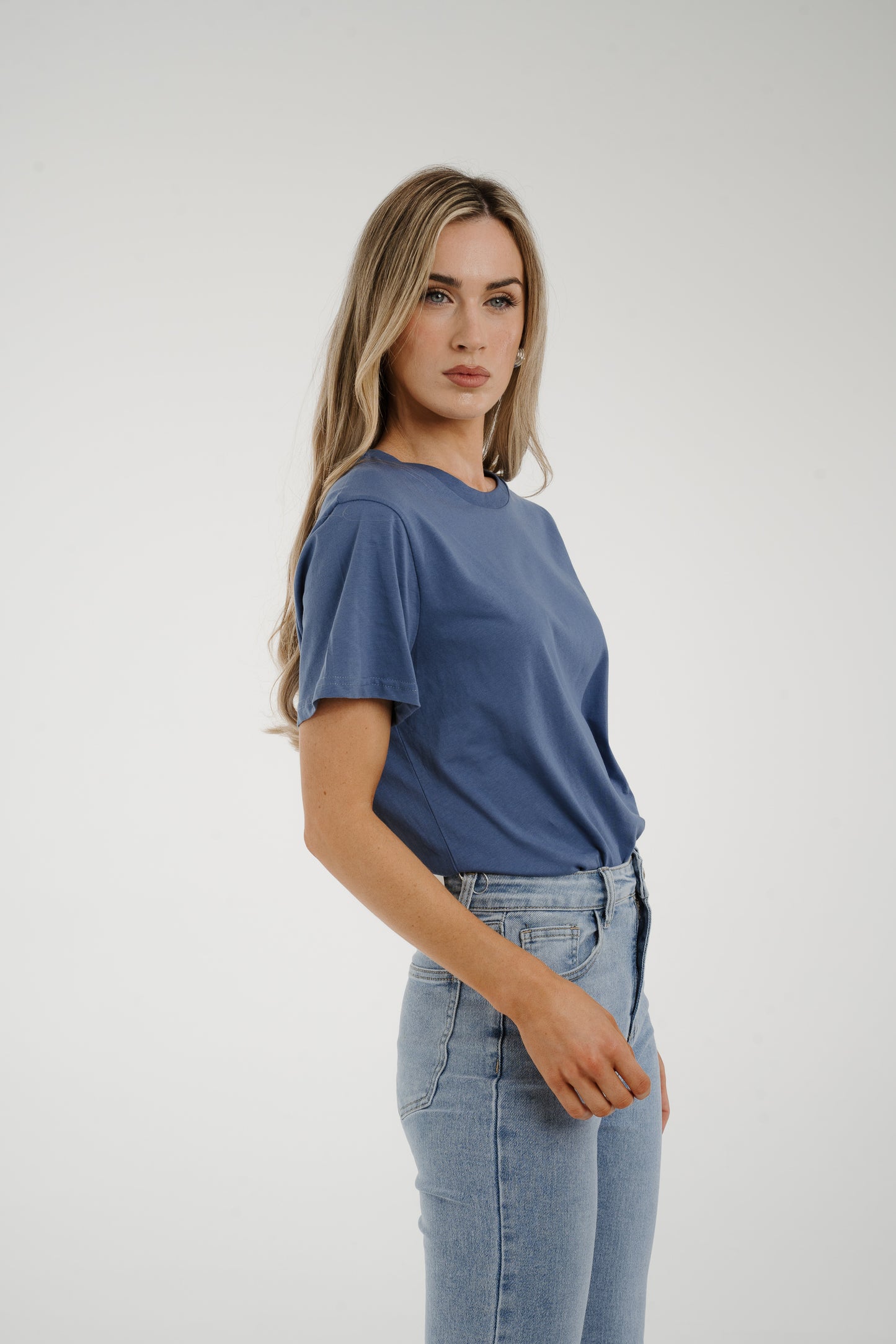 Jane T-Shirt In Denim Blue