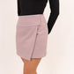 Kiera Wrap Mini Skirt In Pink