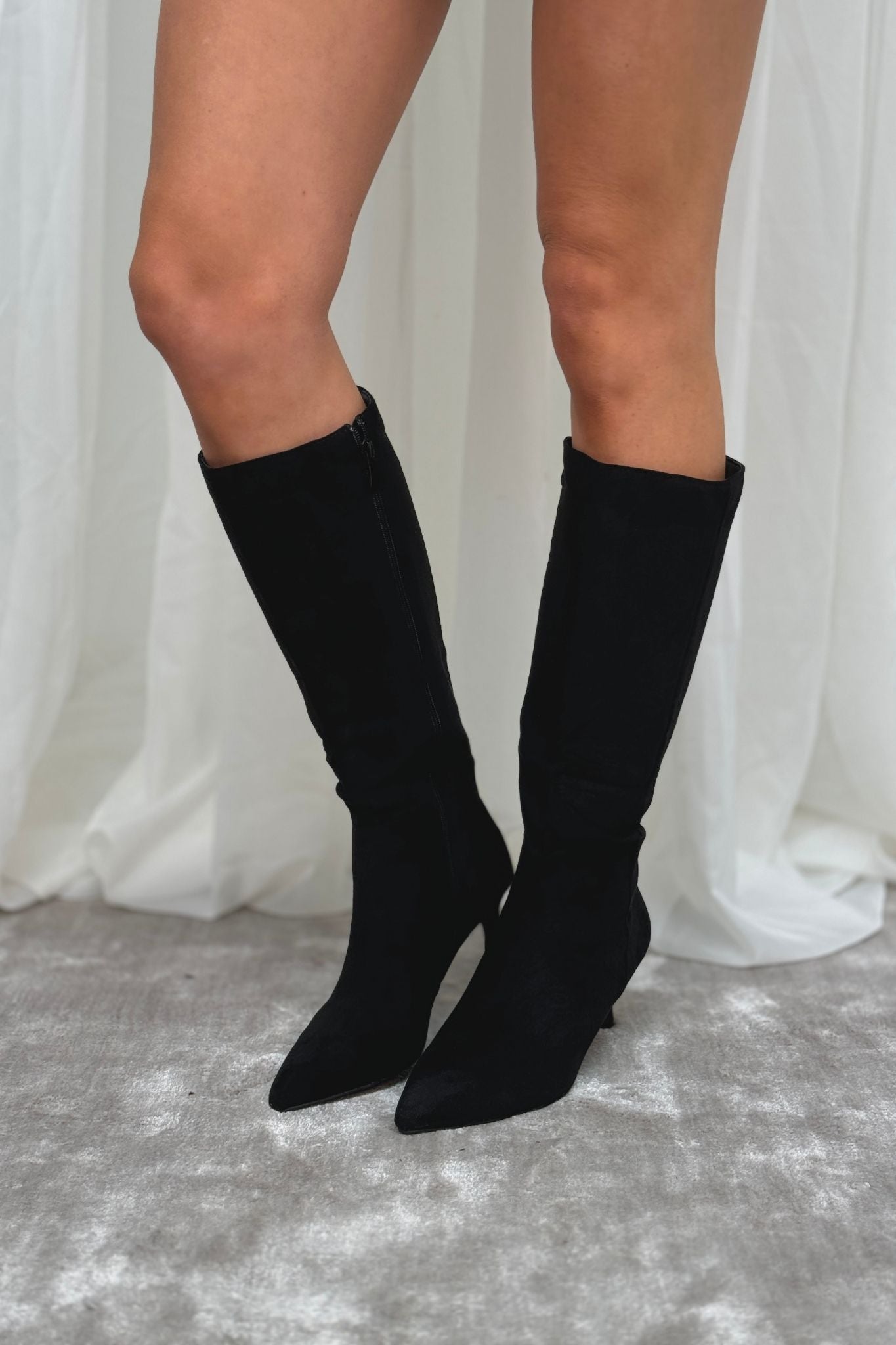 Cathy Heeled Boots In Black