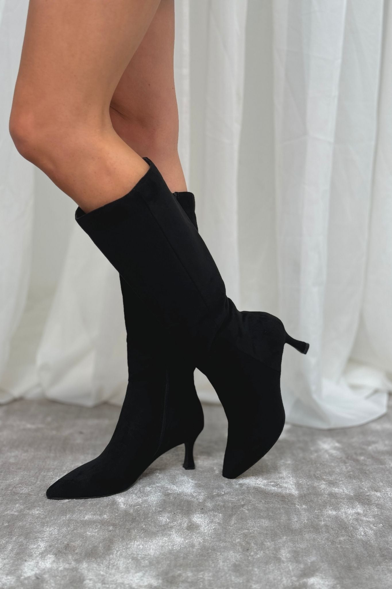 Cathy Heeled Boots In Black