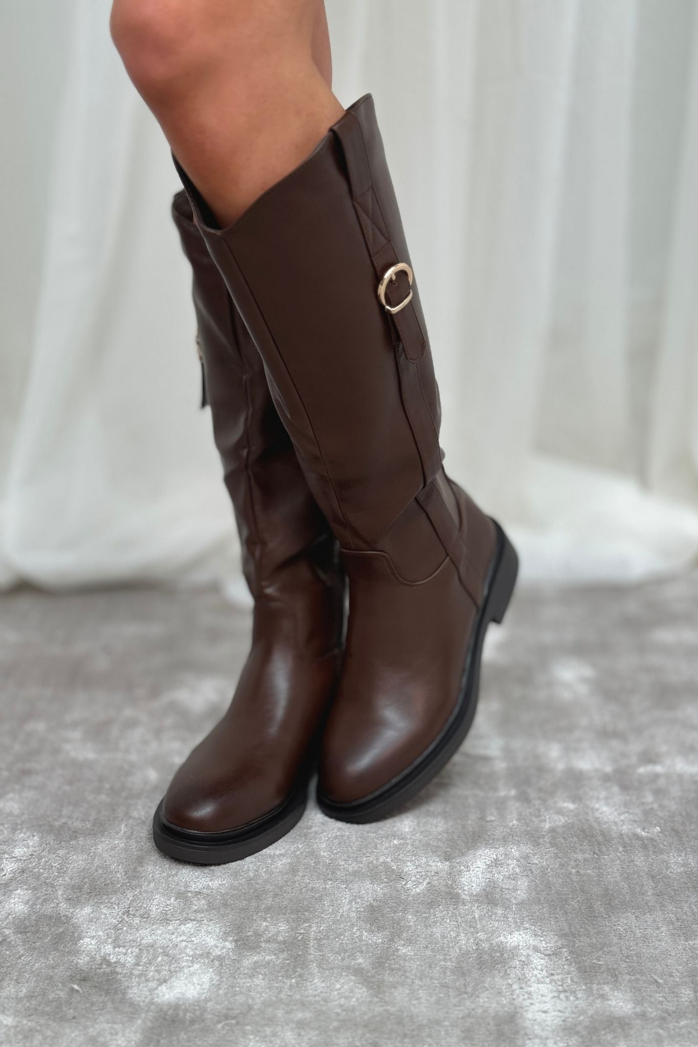 Izzy Riding Boots In Brown