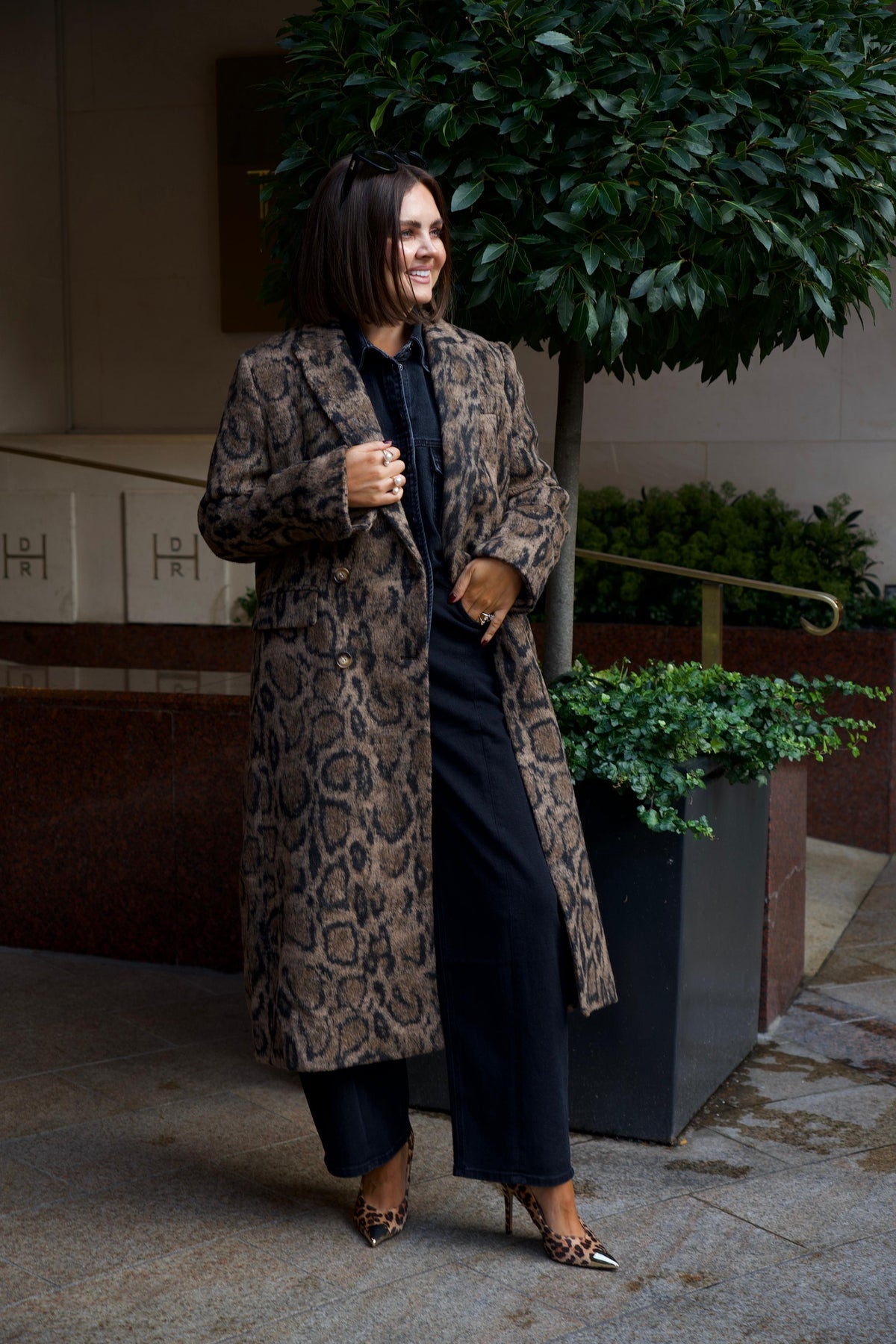 Love Laura Coat In Leopard