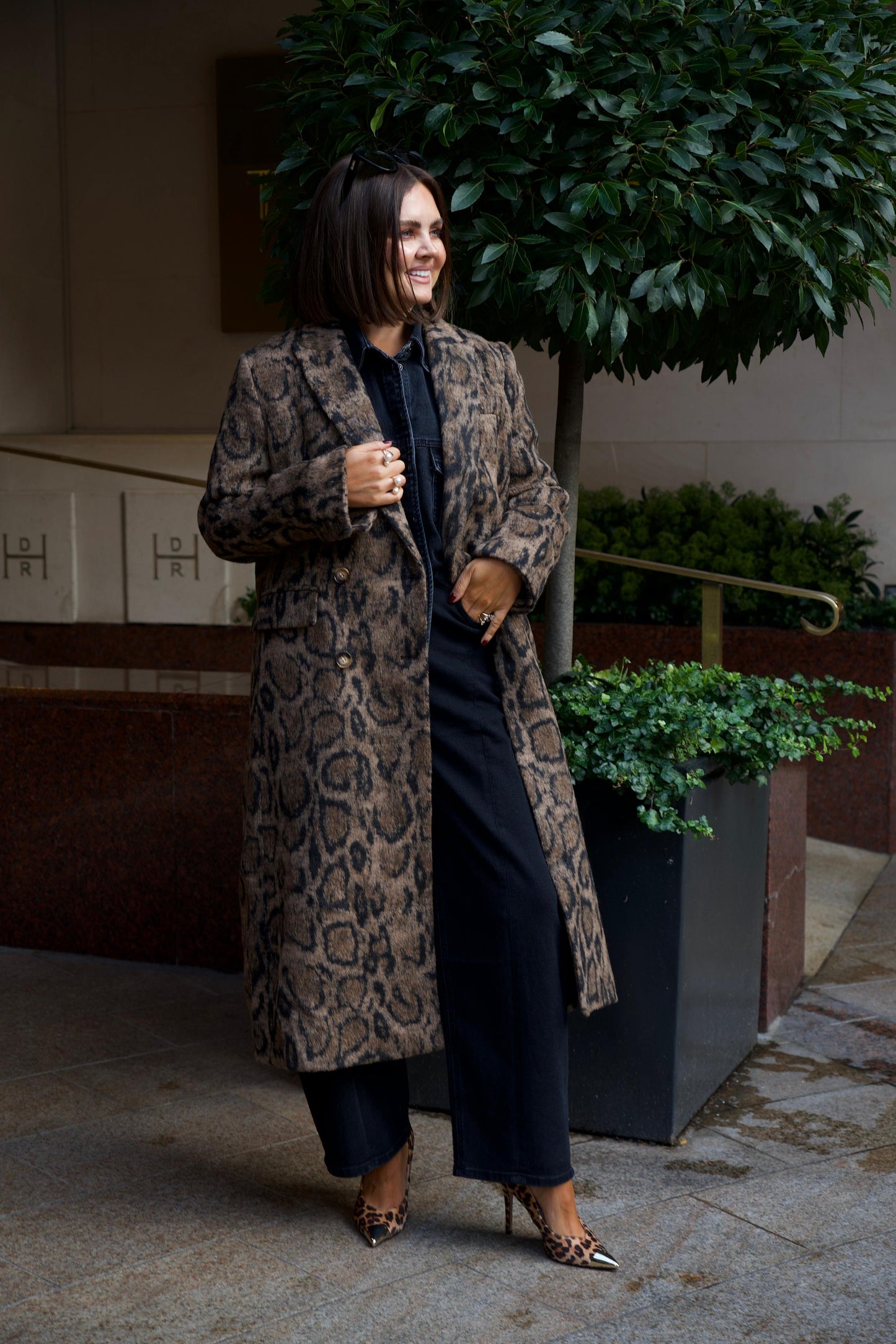 Love Laura Coat In Leopard