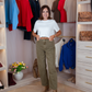 Love Laura Barrell Jeans In Olive
