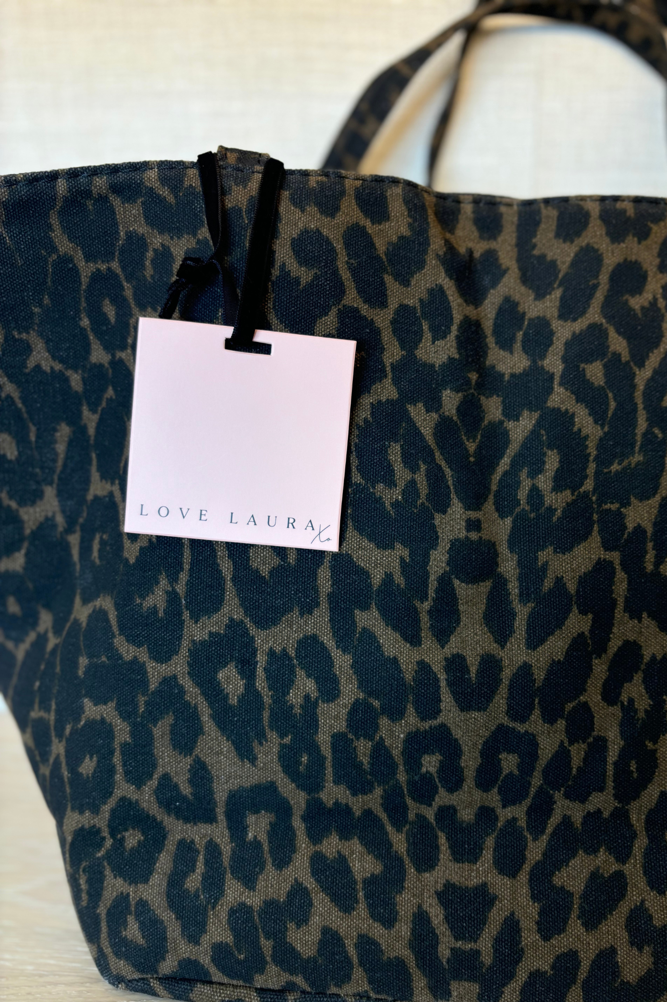 Love Laura Tote Bag In Leopard Print