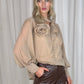 Flynn Chiffon Floral Blouse In Neutral