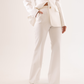 Eva Wide Leg Trouser In White