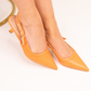 Lauren Slingback Heel In Orange