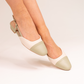 Lauren Contrast Toe Slingback In Sage Green