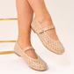 Faith Studded Flats In Neutral