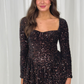 Kate Sequin Dress In Chocolate